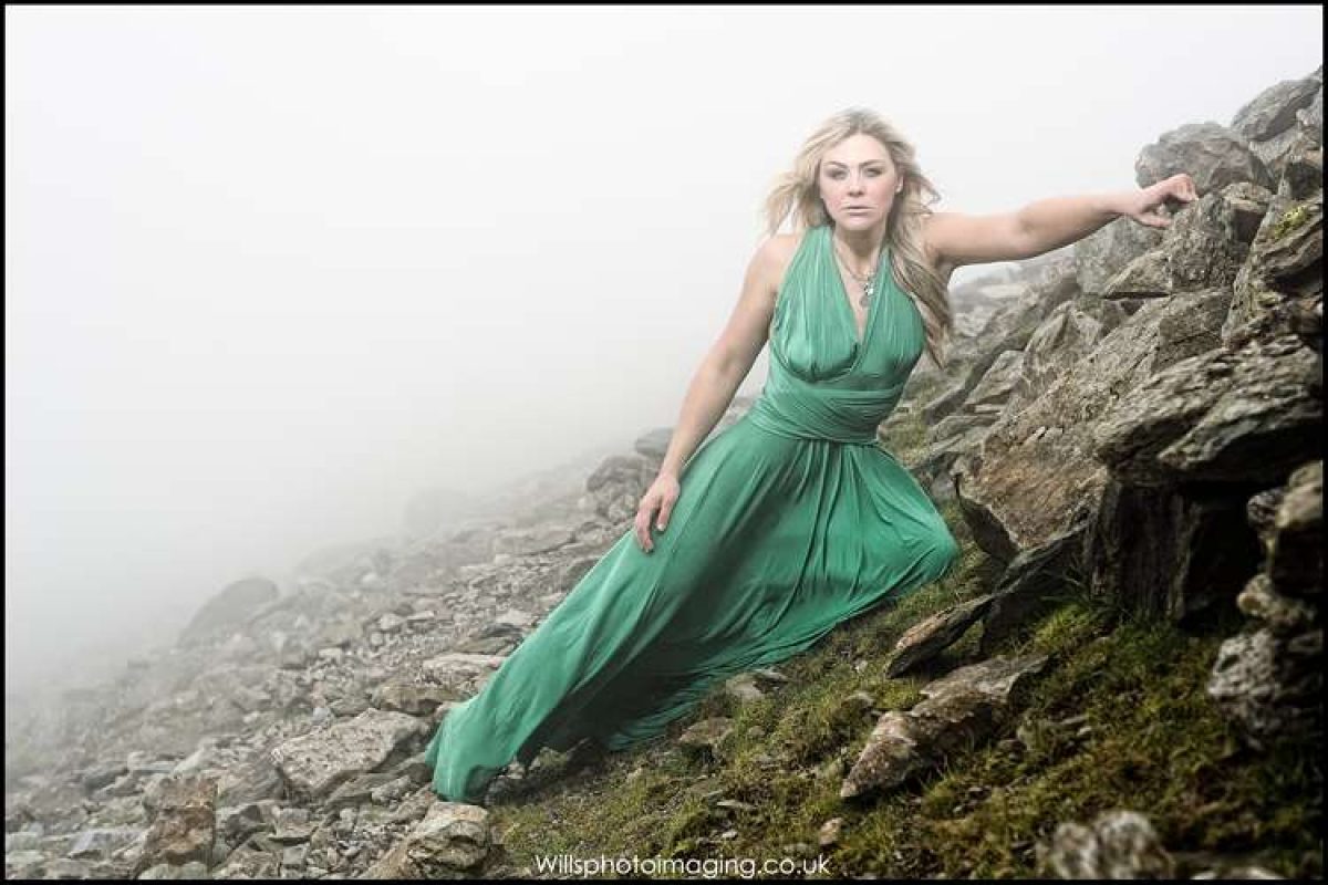 GHD hair styling charity fundraiser on Yr Wyddfa / Snowdon